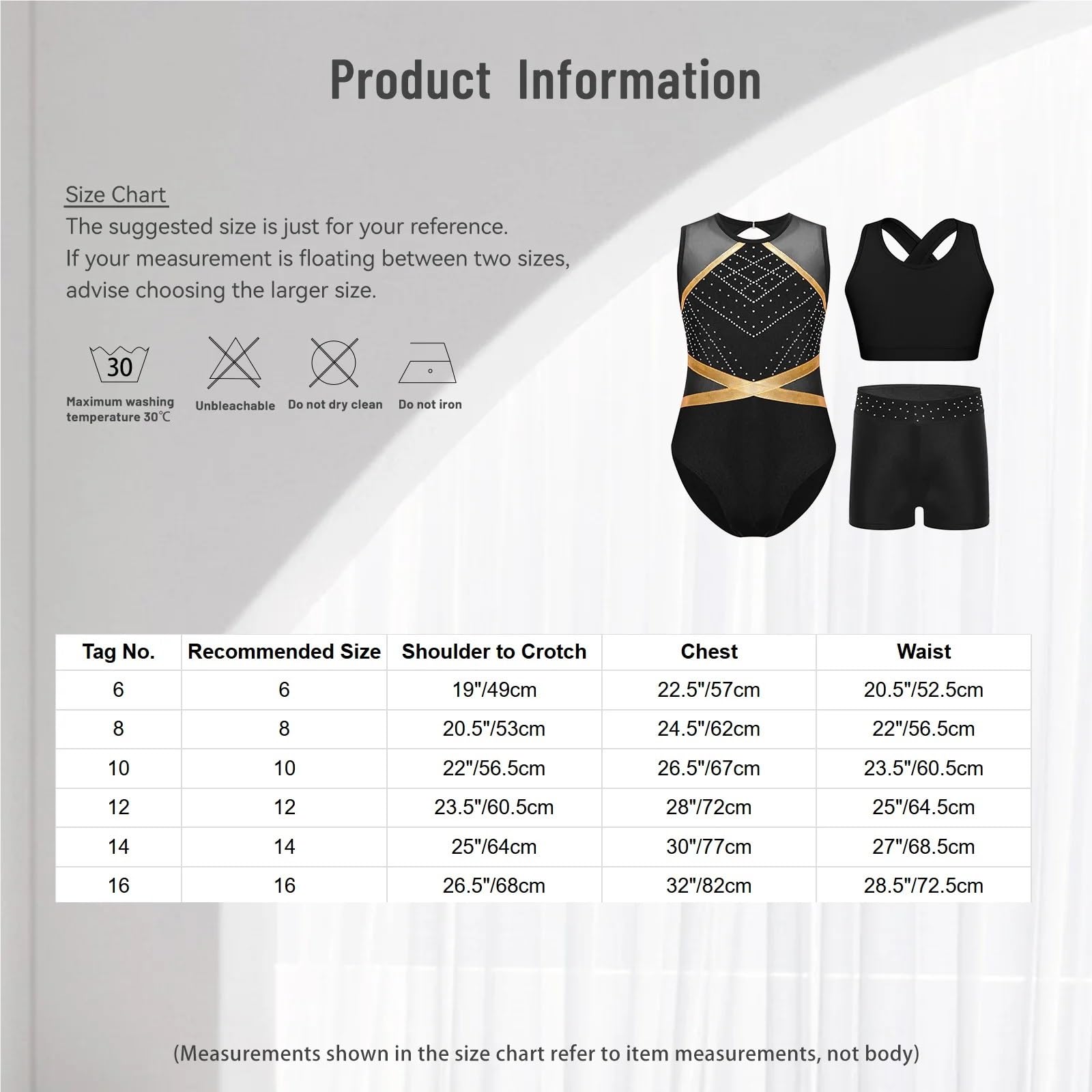 Maillot Gimnasia Ritmica Kids Girls Gymnastics Outfit Figure Skating Jumpsuit Ballet Tutu Leotards Patchwork Sleeveless Leotard With Crop Top Shorts