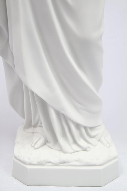 Vittoria Collection 25 Immaculate Heart of Mary Italian Catholic Religious Statue Sculpture Made in Italy Indoor Outdoor Garden