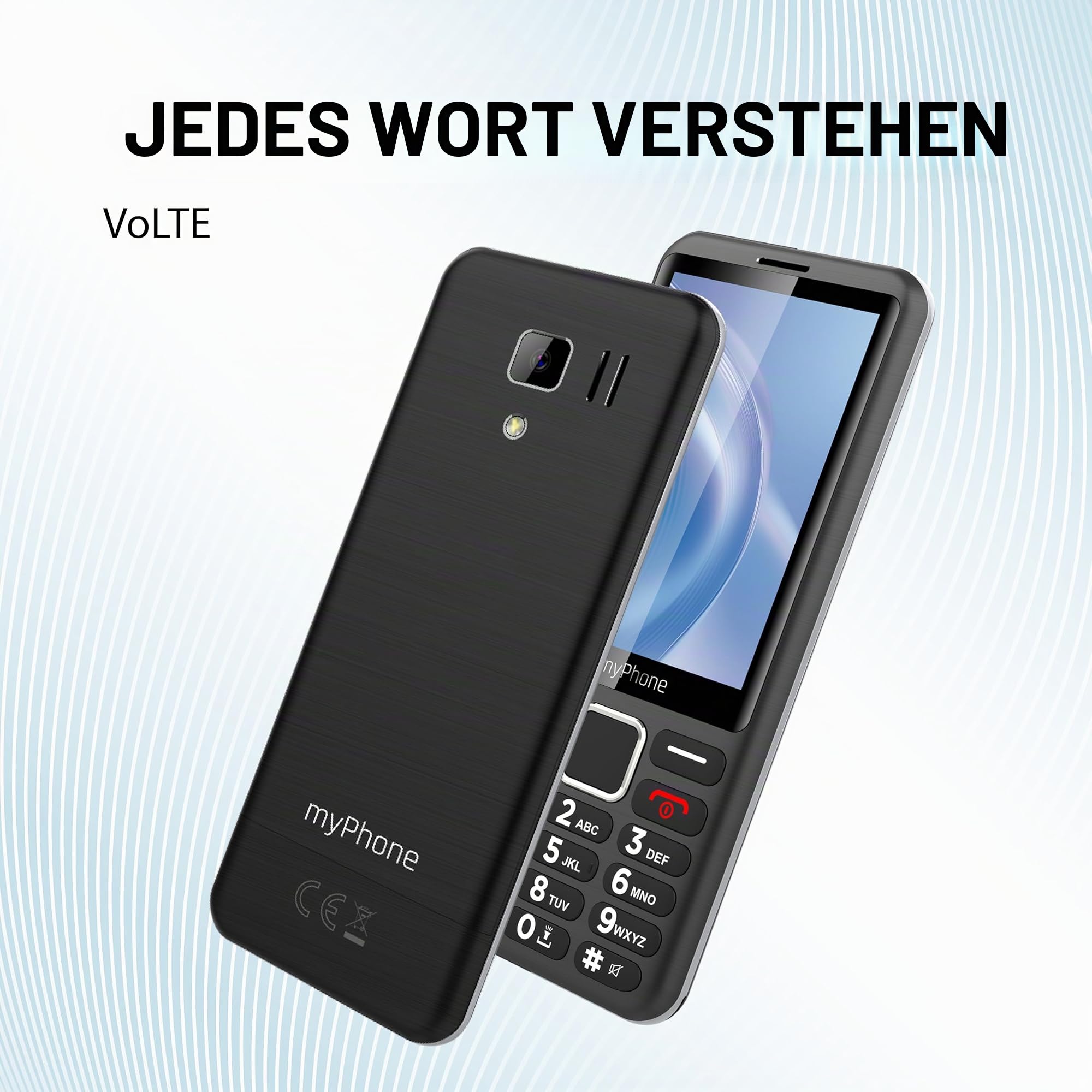 myPhone 3510 LTE Seniorenhandy ohne Vertrag, 4G Tastenhandy mit 3,5 Zoll Display, große Tasten, Dual SIM, Lange Akkulaufzeit