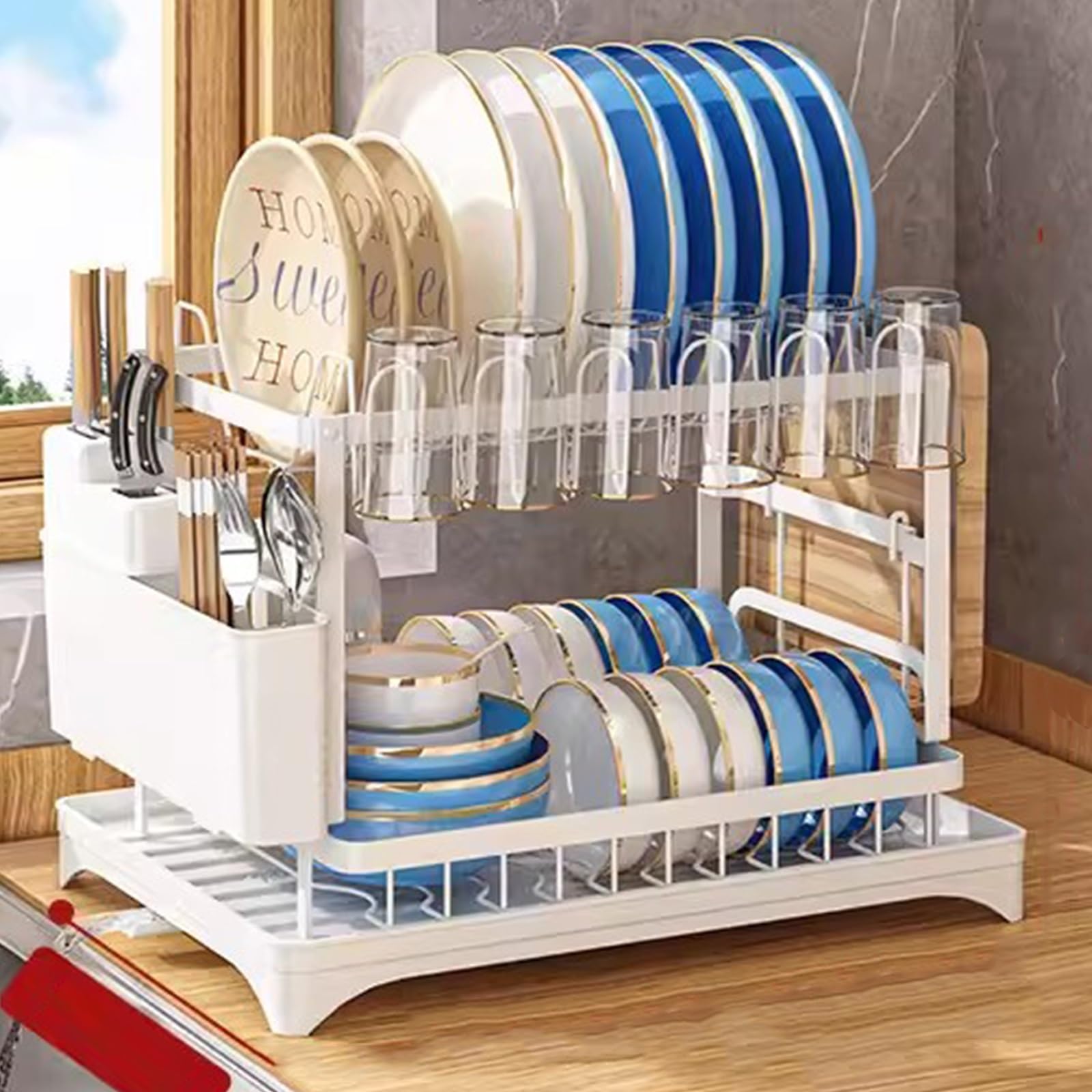 Lot De 2 étagères Extensibles Pour Armoire De Cuisine, Comptoir En