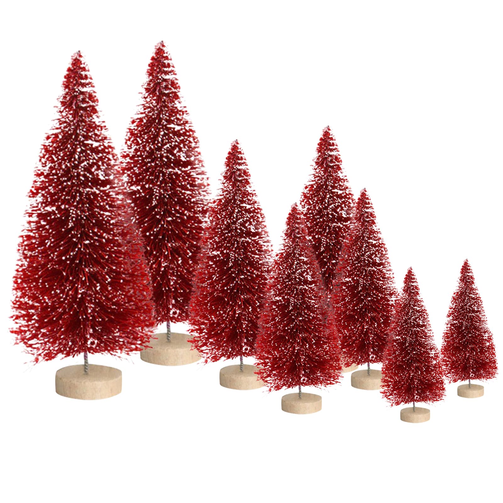 Amazon.com: 8 Pcs Mini Christmas Tree,Artificial Red Small Amazon.com: 8 Pcs Mini Christmas Tree,Artificial Red Small