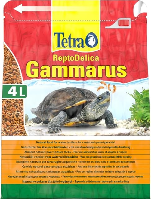 Tetra Gammarus Alimento natural para tortugas acuáticas, 4 L