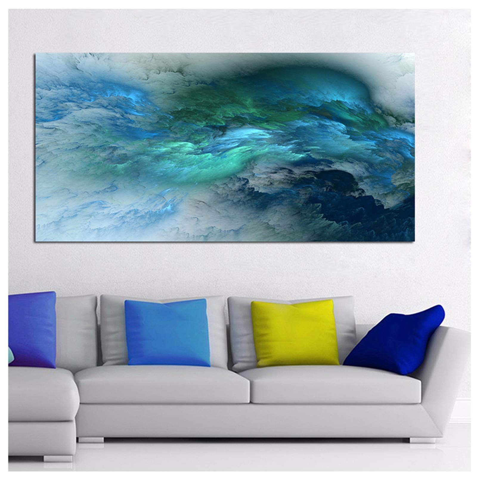 Kit Diamant Peinture Grande Taille 32x88" Nuages Abstraits