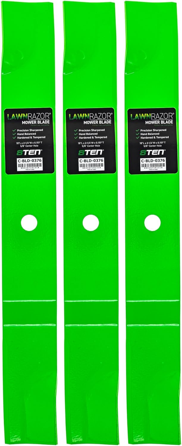 8TEN LawnRAZOR Blade for Ariens Gravely Ikon-X Edge ZTX ZT-XL 52 52" Decks 04771200 (High Lift) 3 Pack