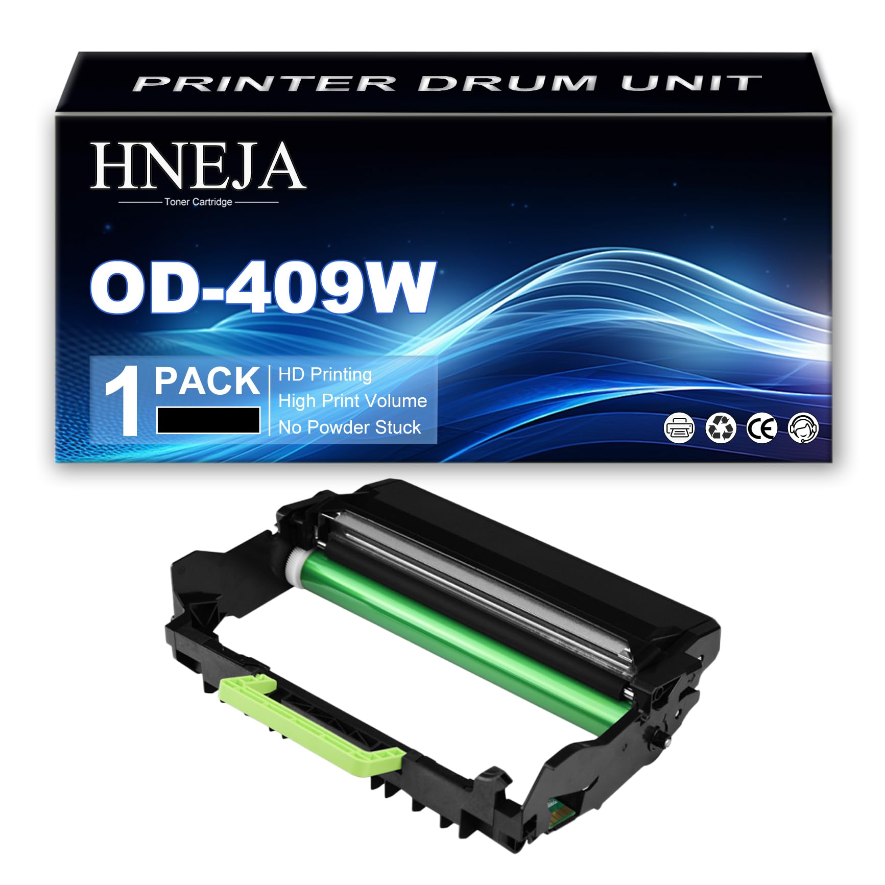 Unité Imagerie OD-409W pour Toshiba E-Studio 409S 409P 409AS Imprimantes, 6B000001180 Unité Tambour Remplacement | Haute Capacité | 40000 Pages,Black-1 Pack