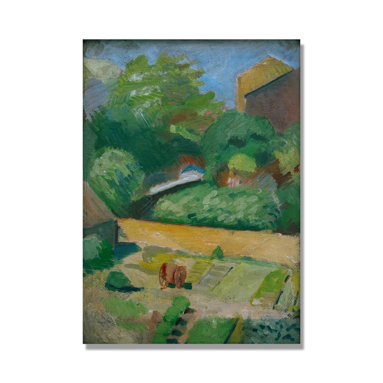 Tableau decoration murale salon moderne toile August Macke 70x98cm - 8
