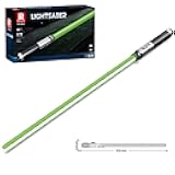 dOMOb Lightsaber Building Blocks Kit Green - 578 Bricks Sword Model Set - STEM Toy 14+ Kids & Adults - with Night Glowing Effect, Display Stand, and Sprayed Handle - for Hobbyist, Cosplay, Collection