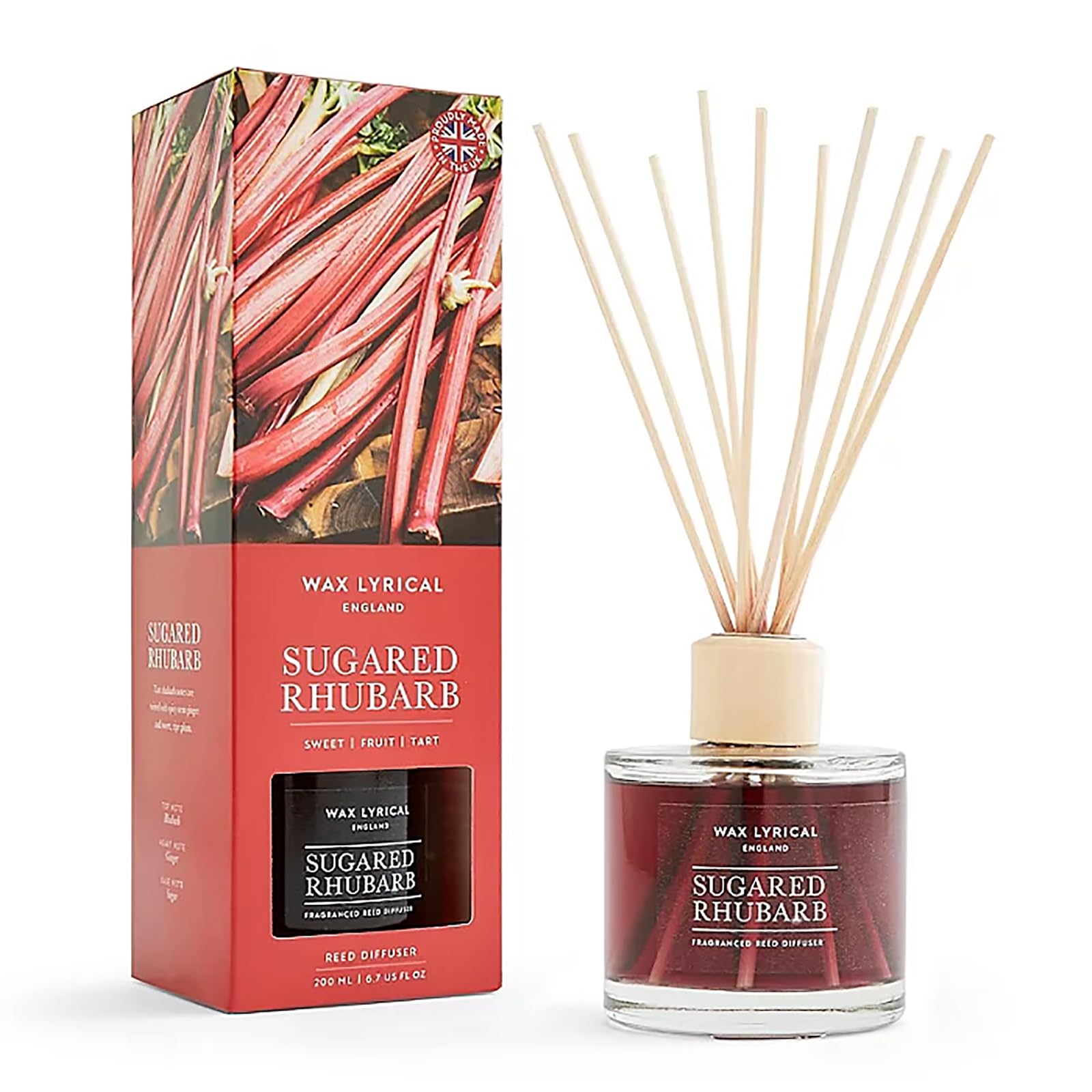 WAX LYRICAL Sugared Rhubarb Scented Reed Diffuser 200ml