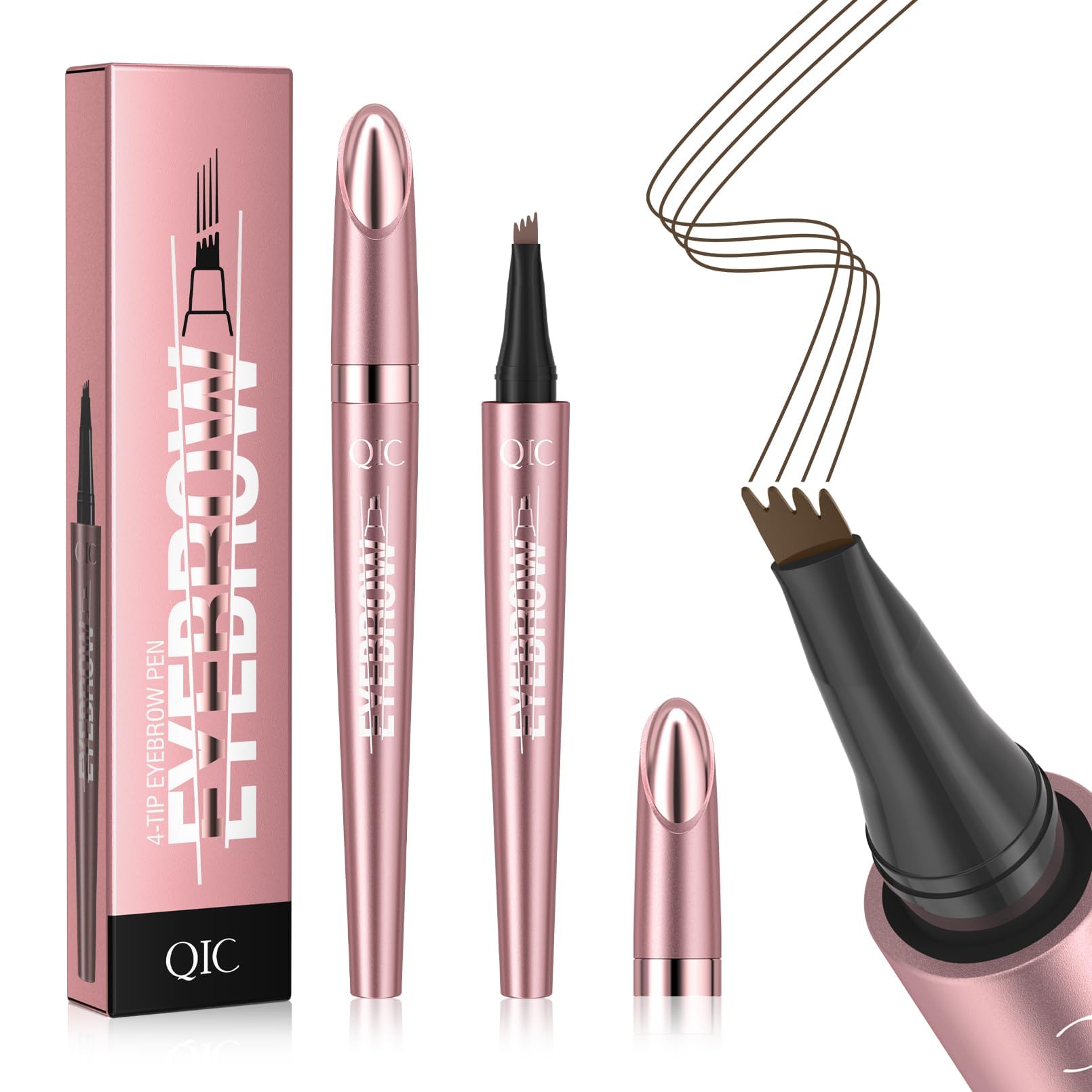 Photo 1 of QIC Microblading Eyebrow Pen - Brown
