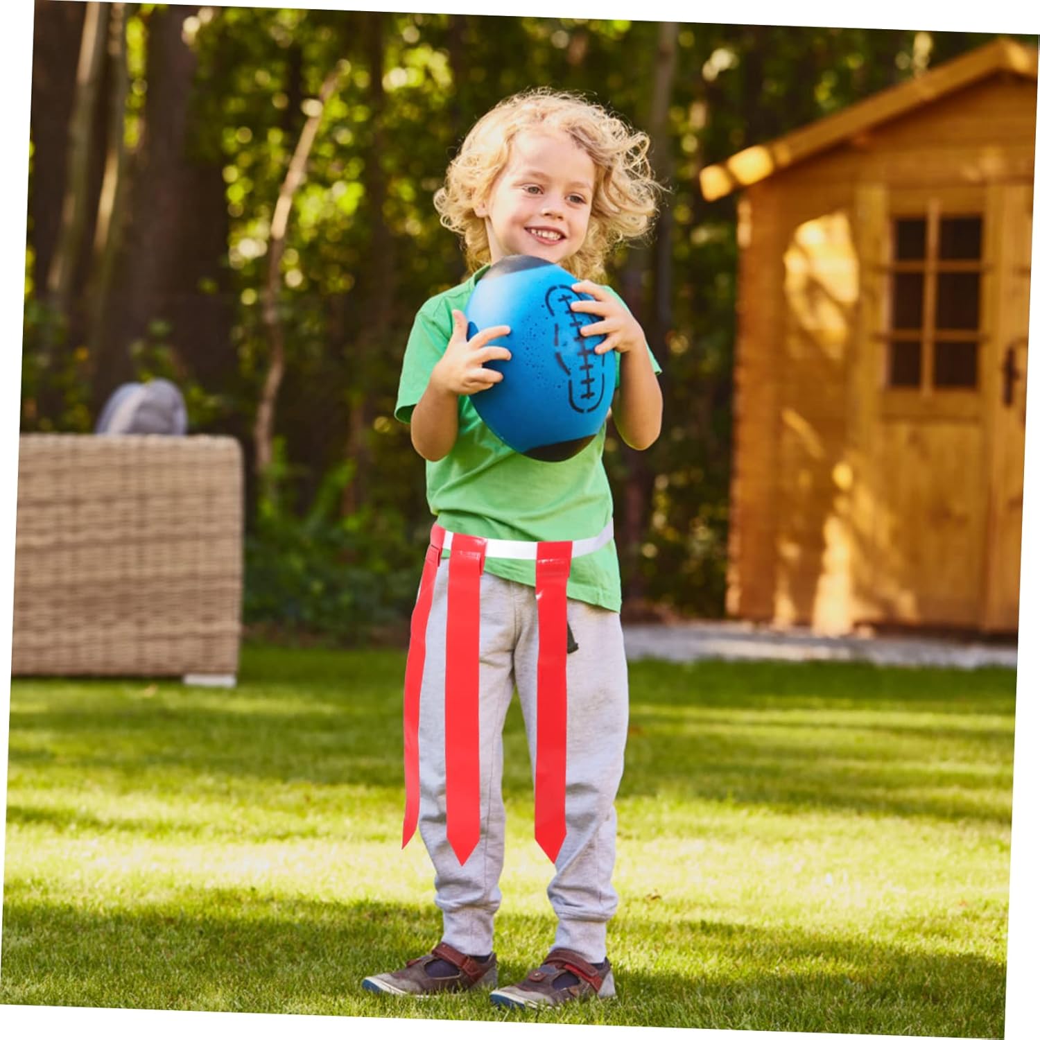 1set Adjustable Waist Flag Football Belt Reusable Flags for Boys and Girls Belts for Training Parties and Family Fun
