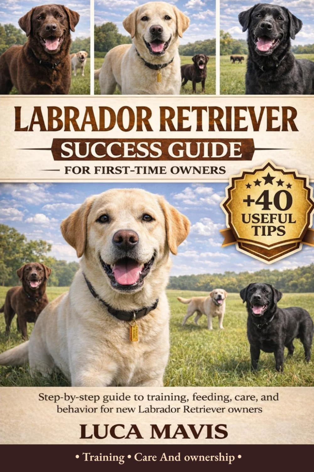 LABRADOR RETRIEVER SUCCESS GUIDE FOR FIRST-TIME OWNERS: Step-by-step guide to training, feeding, care, and behavior for new Labrador Retriever owners