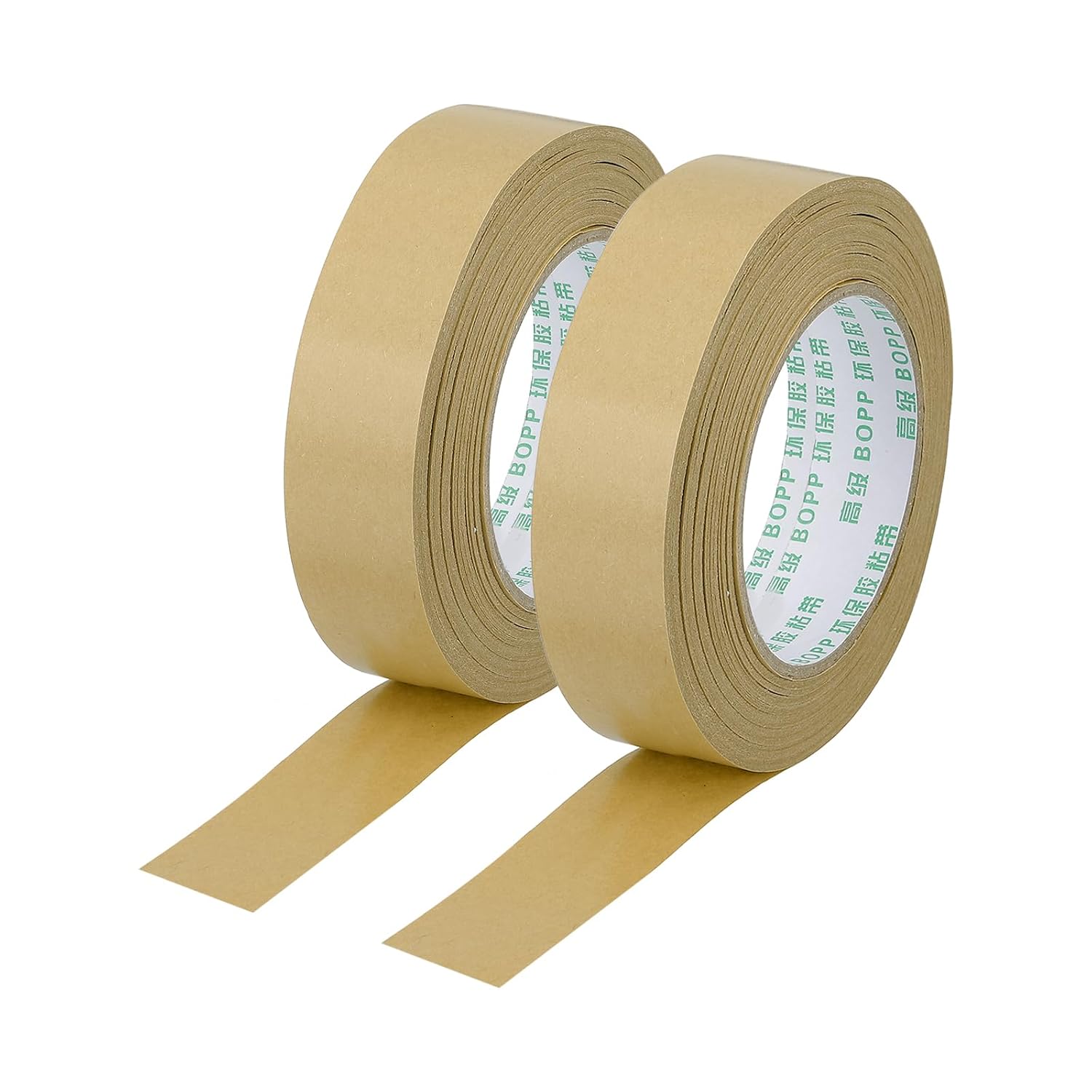 PATIKIL 1.9" x 55 Yards Brown Packing Tape, 2 Roll Heavy Duty Kraft Tape Paper Gummed Tape for Sealing Cardboard Carton Boxes, Shipping, Moving, Masking