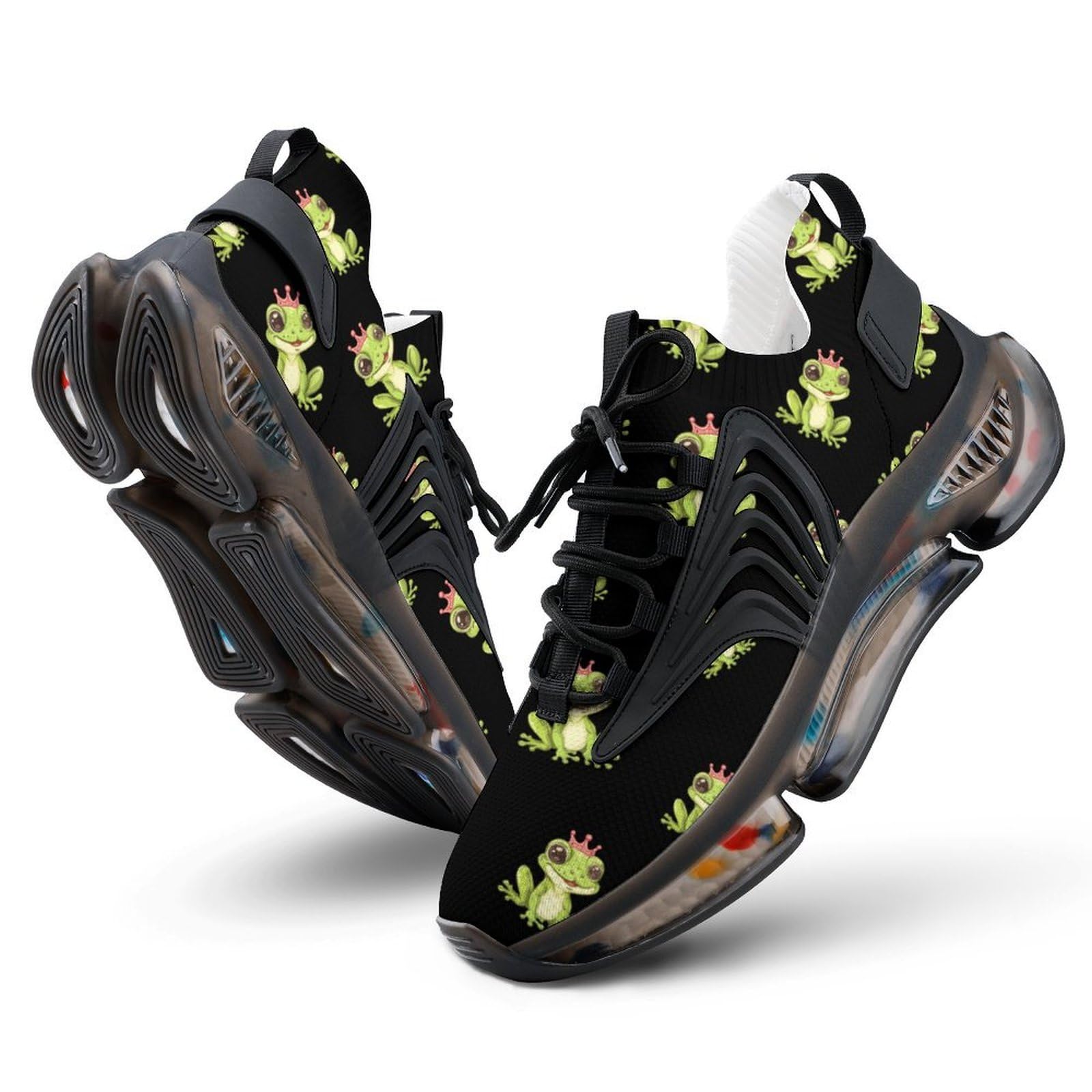 Cute Frog Funny Men's Sporting Shoes Lightweight Elastic Running Shoe Tennis Sneakers 11
