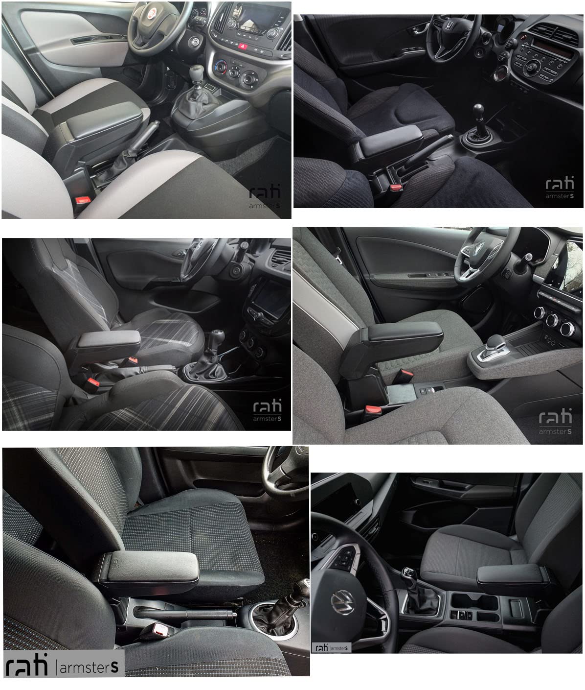 Bracciolo per Auto | Compatibile con Ford C-Max II (2010-2019)| Elaborato in Similpelle | Pieghevole | Accessori per Interno Auto | Grande Comfort