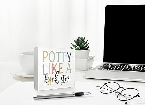 Miniatura 10 de Mtrgdn Letrero de madera para decoración de baño para niños, cepillo de lavado, caja de madera para colgar al ras de madera, placa decorativa para