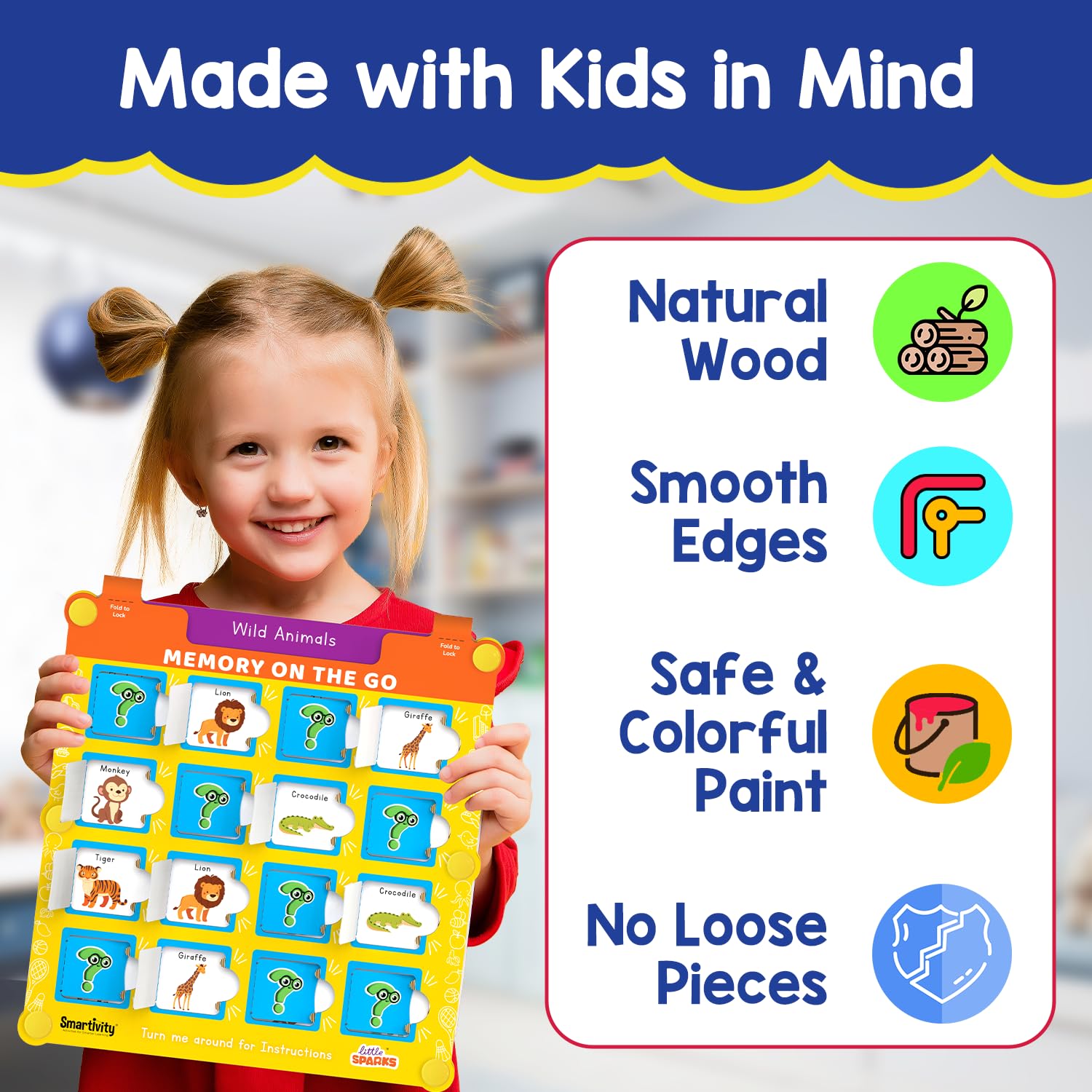 Smartivity Memory Game for Kids Ages 3+ Years | Fun Matching Game - 12 Theme Cards & 3 Level Challenges I Birthday Gift for Boys & Girls I Preschool Learning Toy for 3,4,5,6 Years Age - Image 5 thumbnail