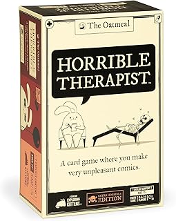Comprar Exploding Kittens Horrible Therapist: Extra Horrible Edition 3-8 Players - Ages 17+ - 15 Minutes to Play - Comic Building Game - Party Game, Family Game Night, Card Game, White