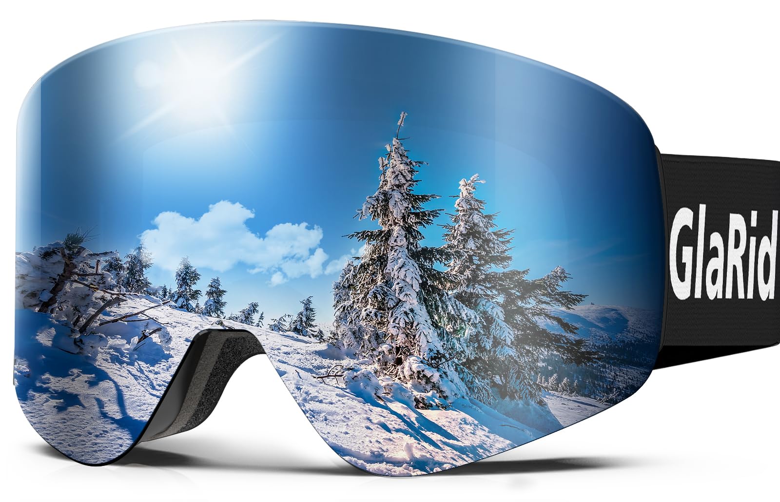 Masque de ski OTG anti-buée pour porteurs de lunettes protection UV