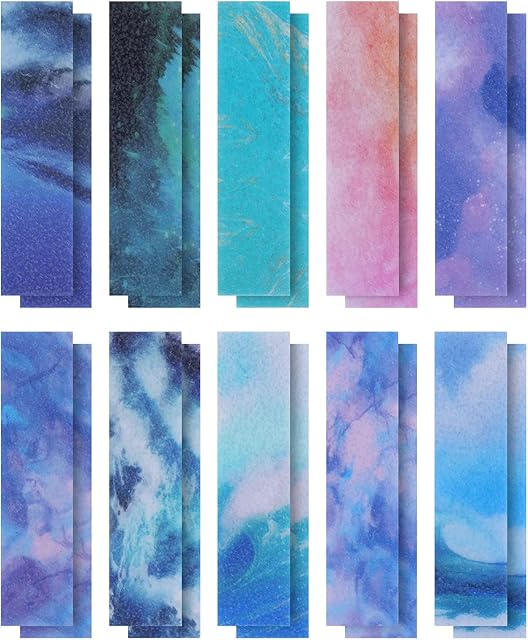 SAVITA 20pcs Anxiety Relief Sticker, Calm Strips for Anxiety Sensory Stickers Textured Sensory Adhesive Strips Relieve Stress Rough Strips for Adults Teens Students Class Office (4x1inch)