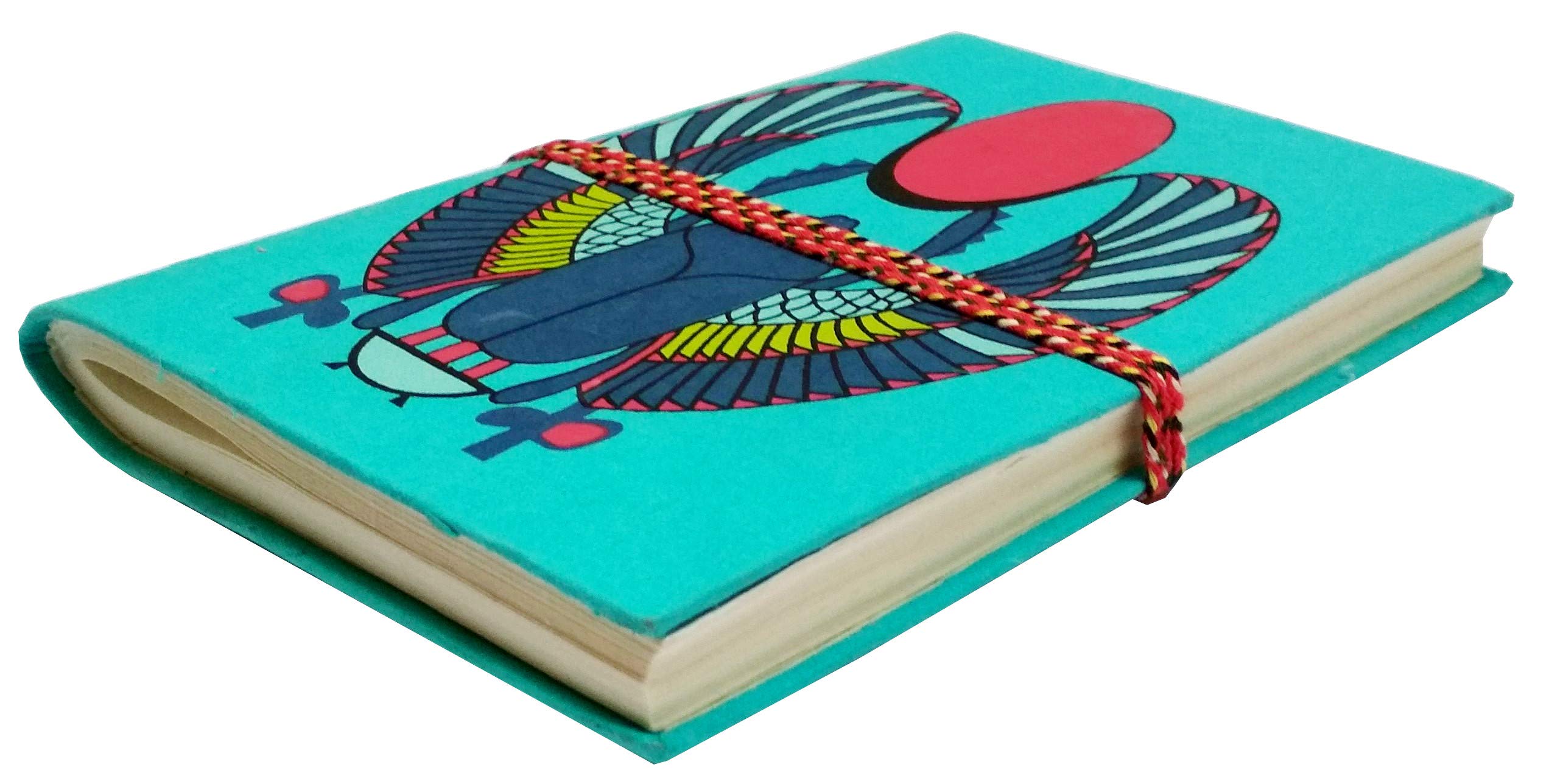 Purpledip Handmade Journal (Vintage Diary) 'The Sun God': Handmade Paper Notebook; Unique Gift for Personal Memoir (11697) - Image 4