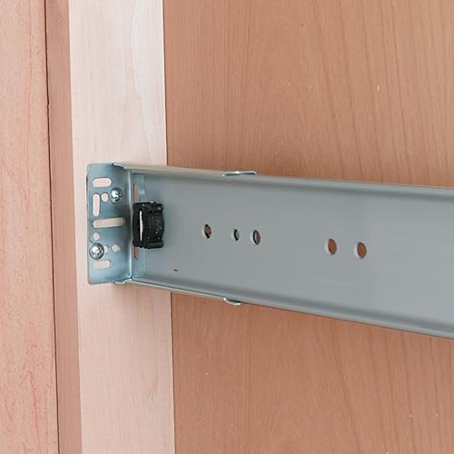 Miniatura 7 de Rev-A-Shelf Basurero individual extraíble para gabinetes de cocina y baño, cubo de basura de 50 cuartos de galón, marco frontal de 12 x 1.5