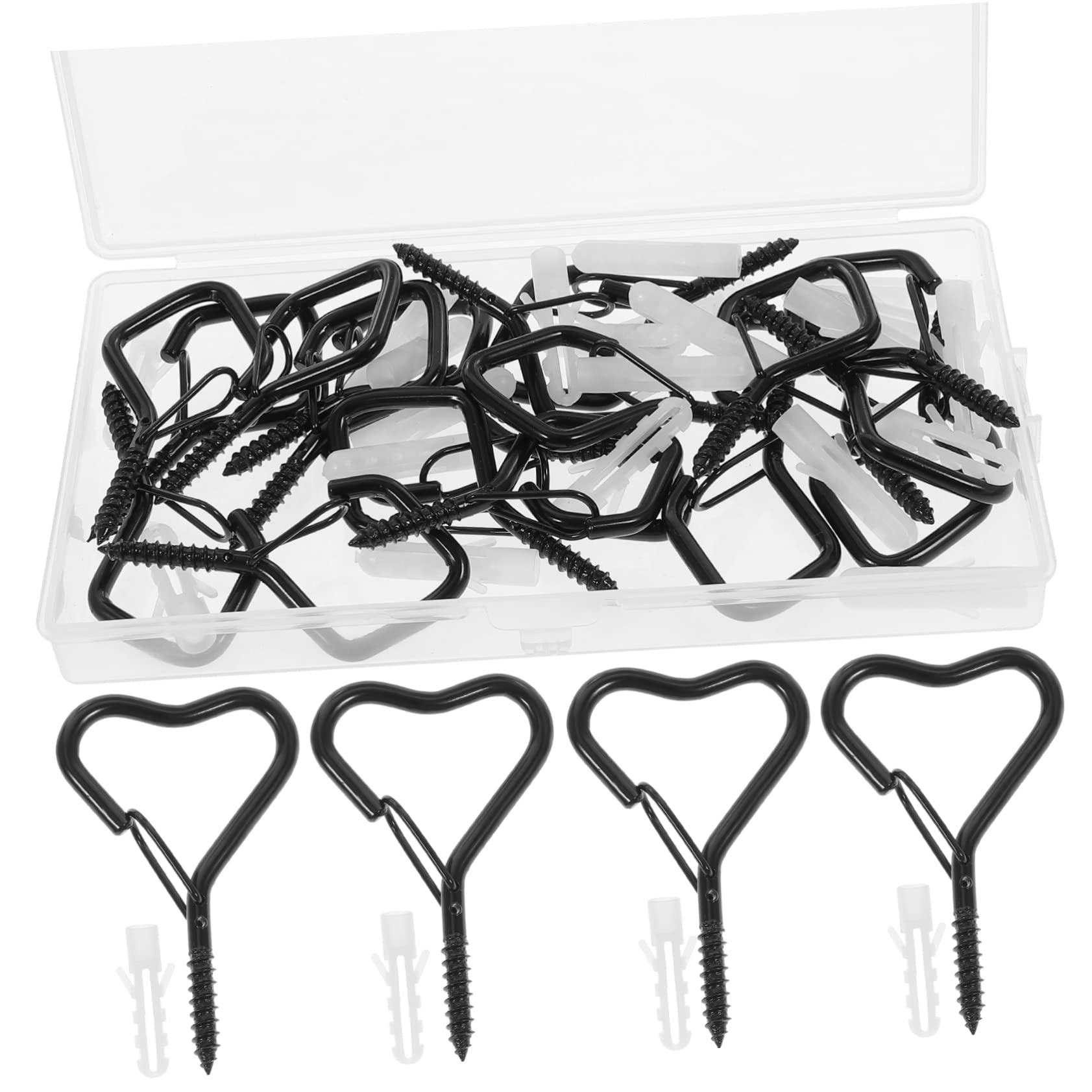 Cabilock Pcs Heavy Duty Carbon Steel Screw for Outdoor Indoor Christmas Lights Patios Ceilings