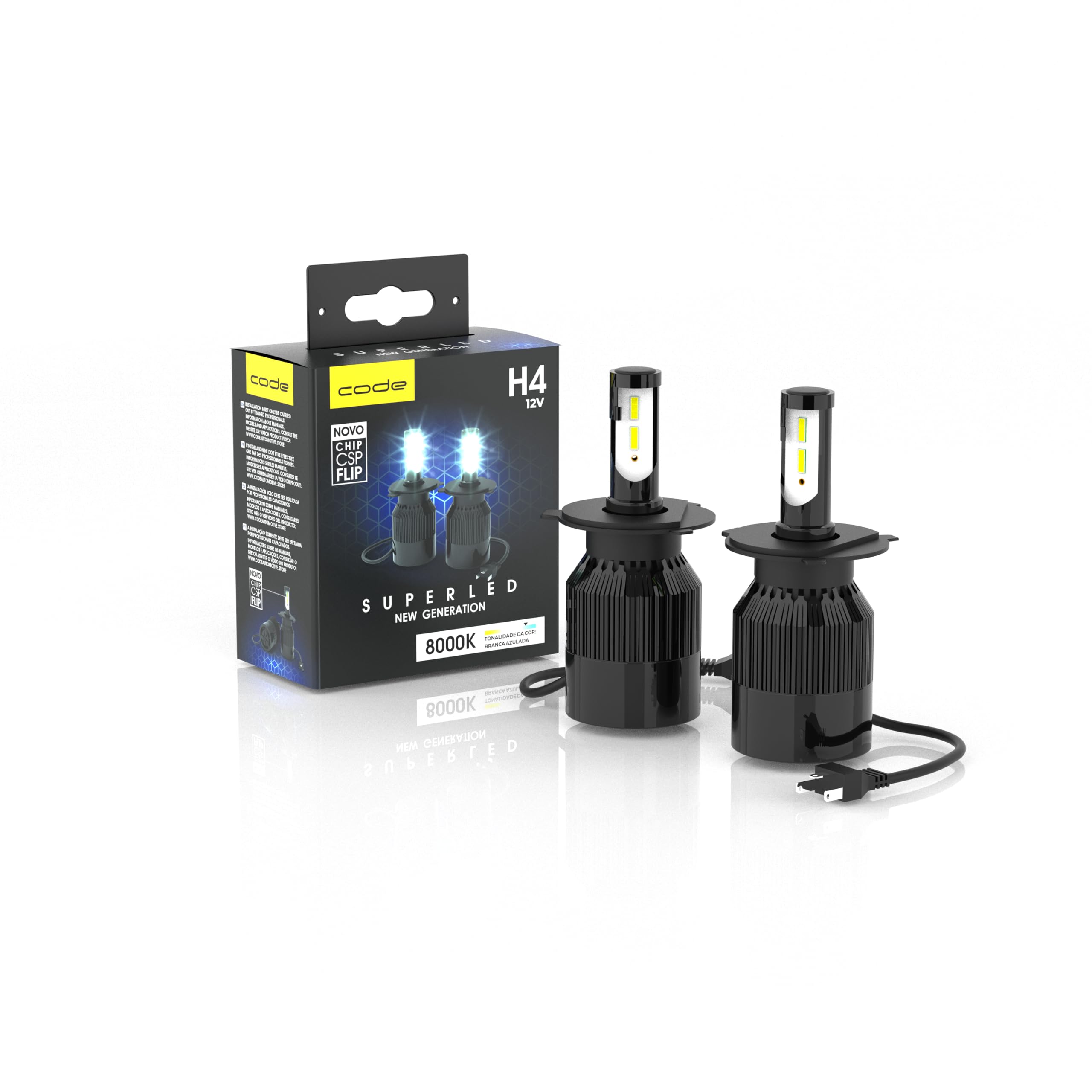 SUPER LED CODE H4 8000K | Amazon.com.br