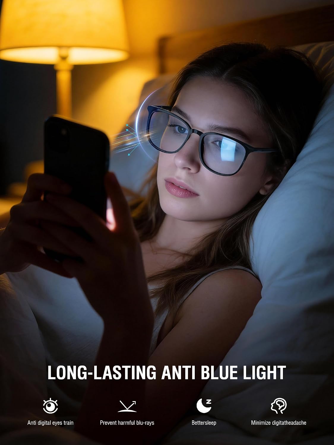 ANYLUV Blue Light Glasses for Woman Men, Womens Blue Light Blocking Glasses Computer Glasses Anti Eyestrain image 5