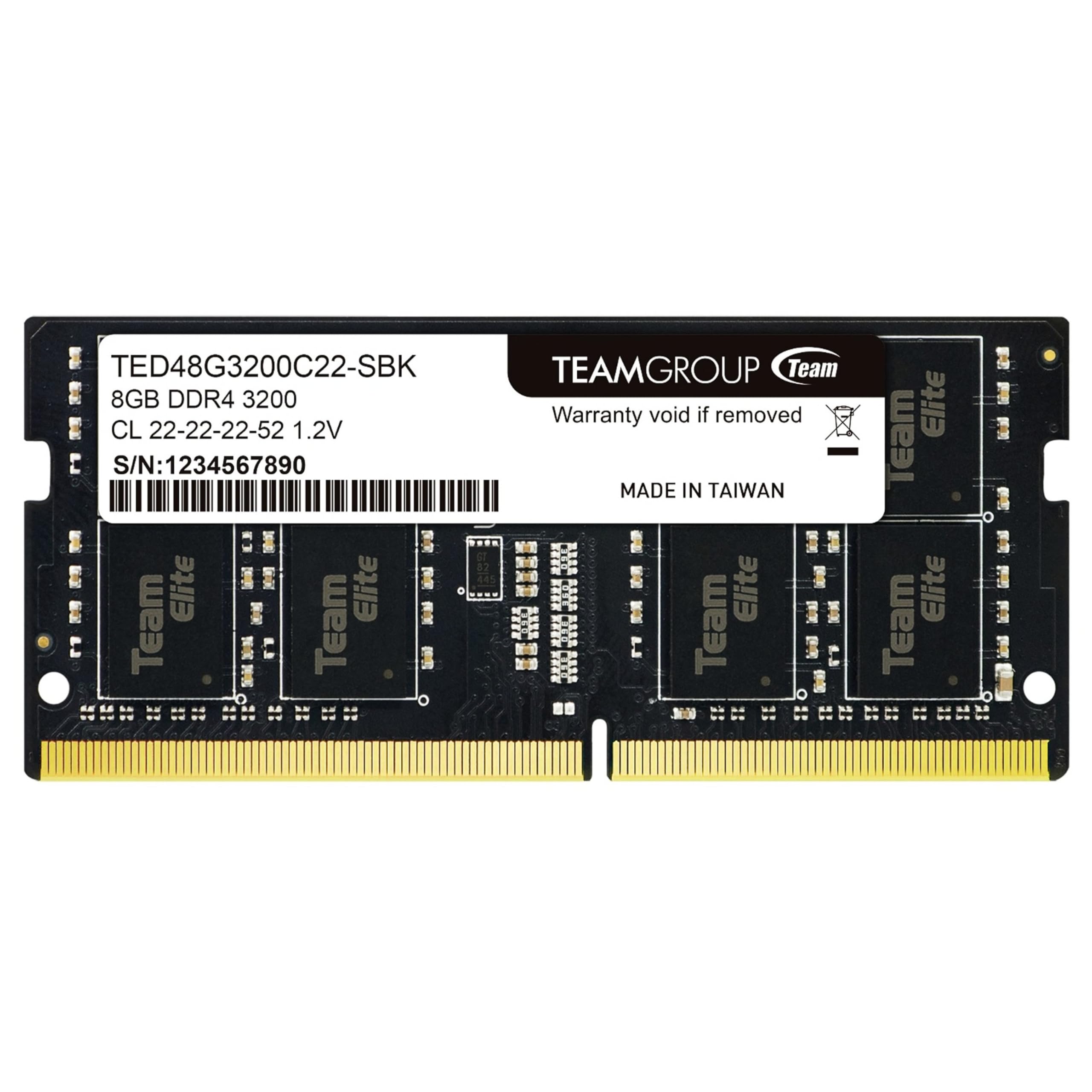 Team DDR4 3200 8GB×2 ノートパソコン用 Team Group（チームグループ） Team チーム PC用メモリ DDR4-3200 8GB
