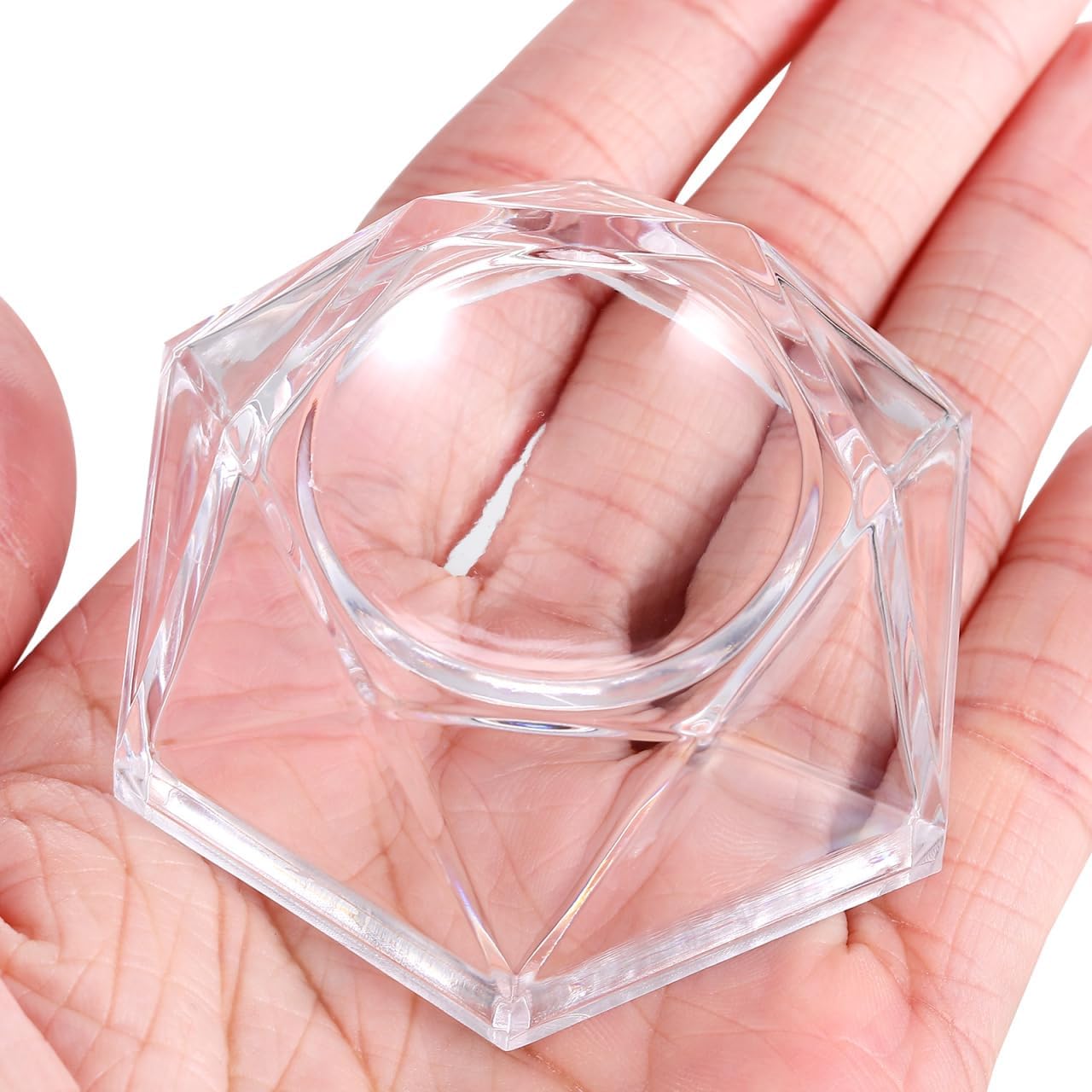 Unomor Acrylic Crystal Ball Display Stand Transparent 2 Pack 2.36 in