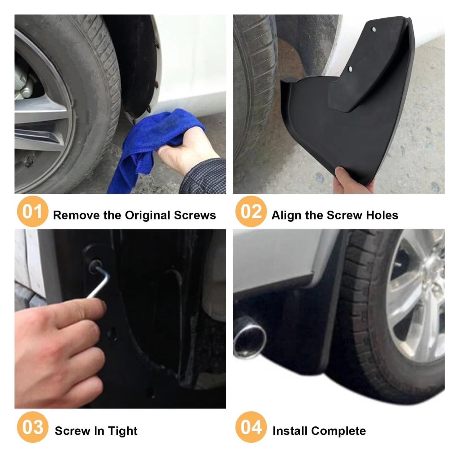 Garde-boue De Voiture Pour Ford BtATIC Tourneo 2012 ~ 2018, Garde-boue De Roue Avant, Garde-boue, Garde-boue Anti-éclaboussures, Accessoires Automobiles