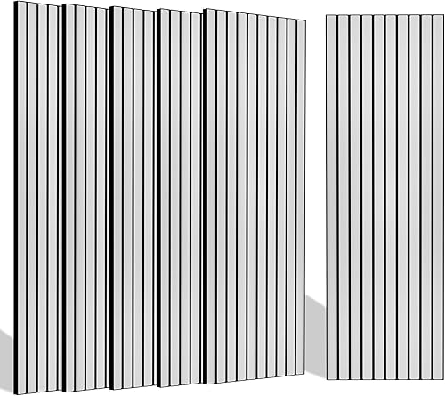 BUBOS Paquete de 10 paneles acústicos grandes, paneles acústicos grandes de 48 x 12 x 0.4 pulgadas, paneles a prueba de sonido para paredes, paneles