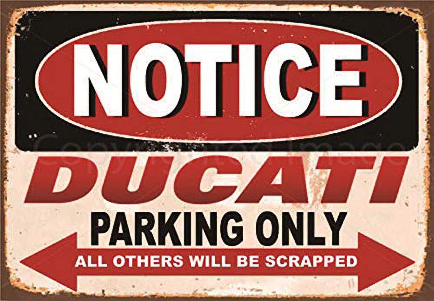 Froy Ducati Wall Tin Sign Retro Iron Poster Painting Plaque Metal Sheet Vintage Personalized Art Creativity Decoration Crafts For Cafe Bar Garage Home