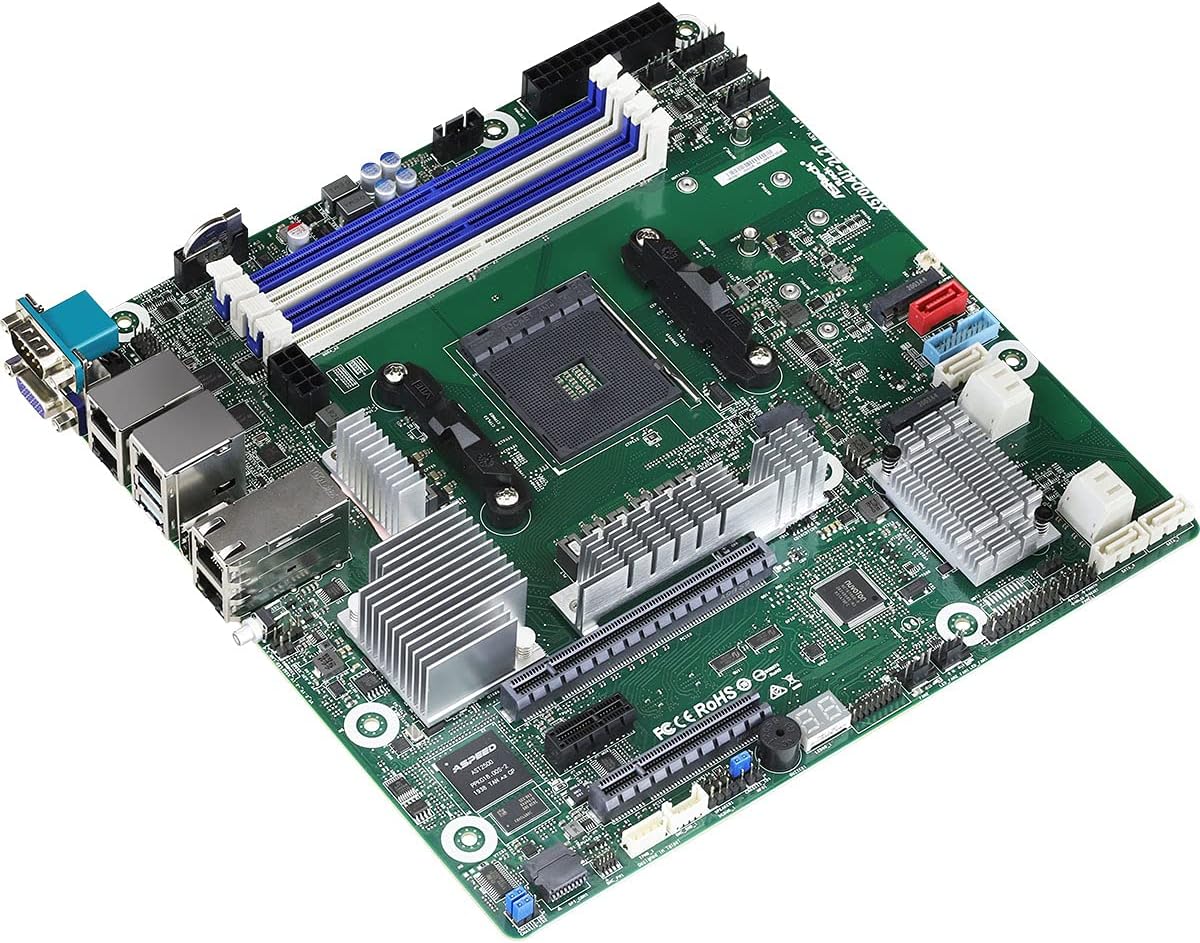 ASRock Rack X570D4U-2L2T Socket AM4/ AMD X570/ DDR4/ SATA3&USB 3.2/ Micro-ATX Server Motherboard