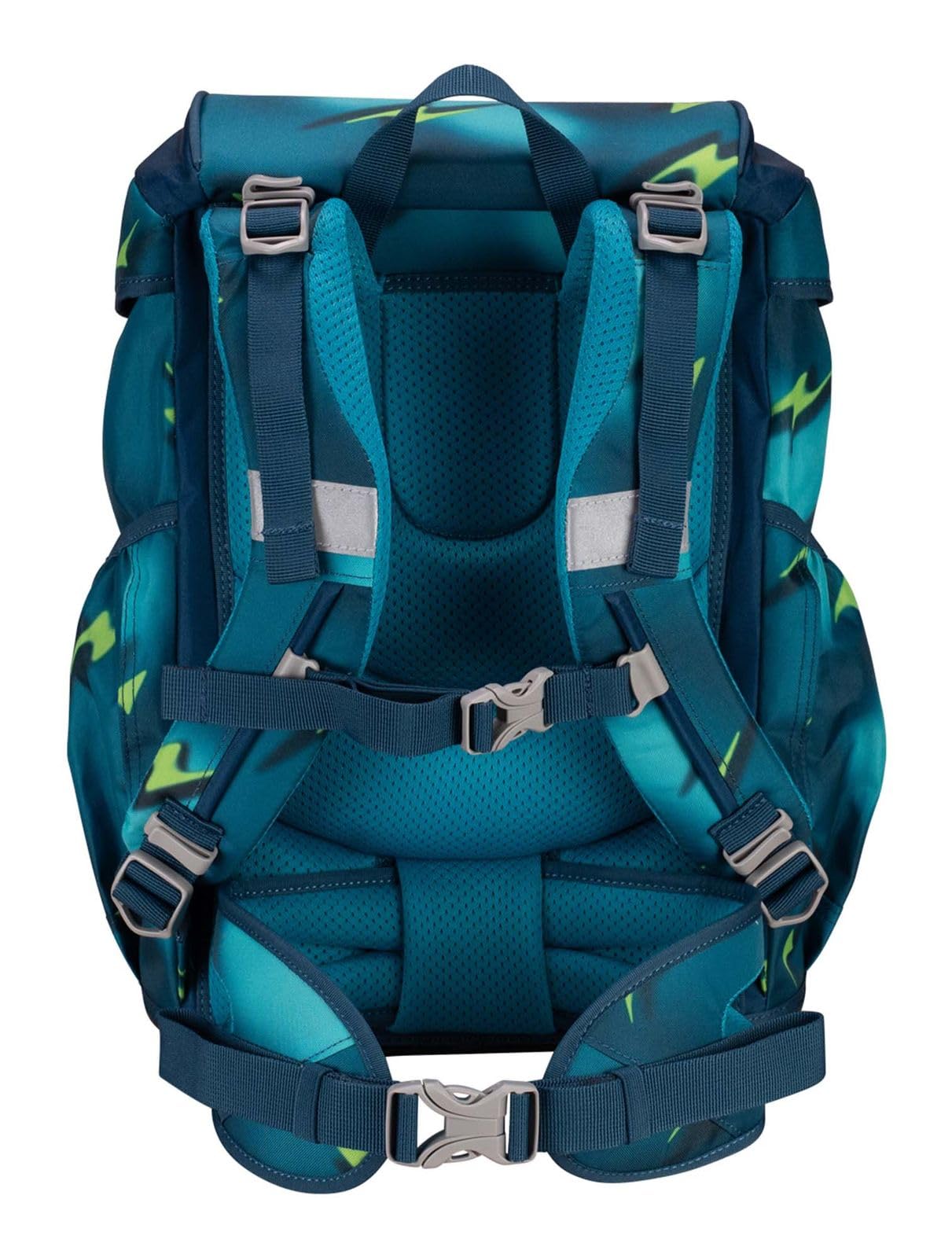 DerDieDas Tornister szkolny zestaw 5-częściowy ErgoFlex Superlight Magic Light, niebieski, ErgoFlex Superlight Set