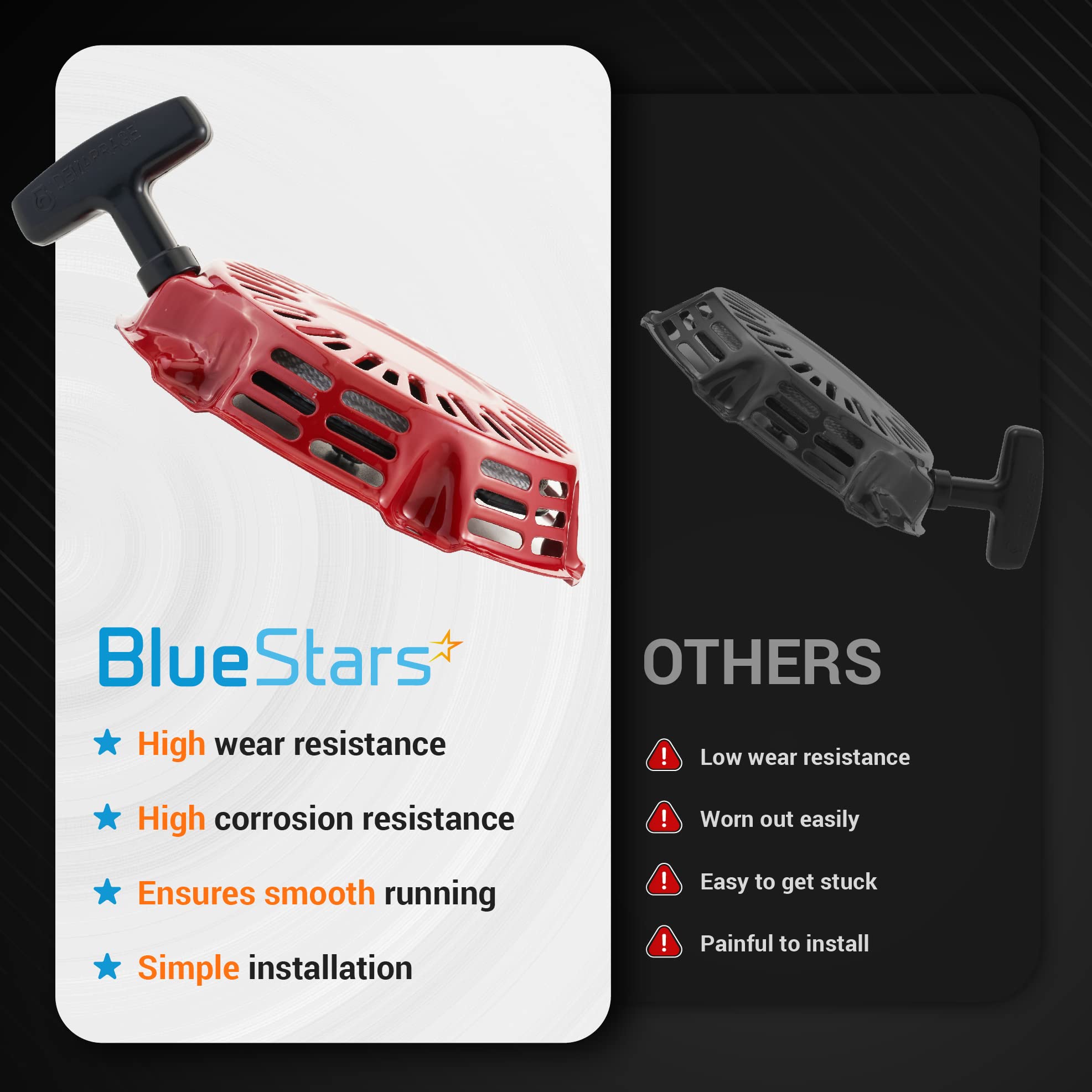 Honda GX160 GX200 Recoil Starter Assembly Replacement Part Recoil Starter Assembly For Honda GX160 GX200 - Steel Plate Ratchet Replacement Part 28400-ZH8-013YA Engine Pull Start Assembly - Foto 8