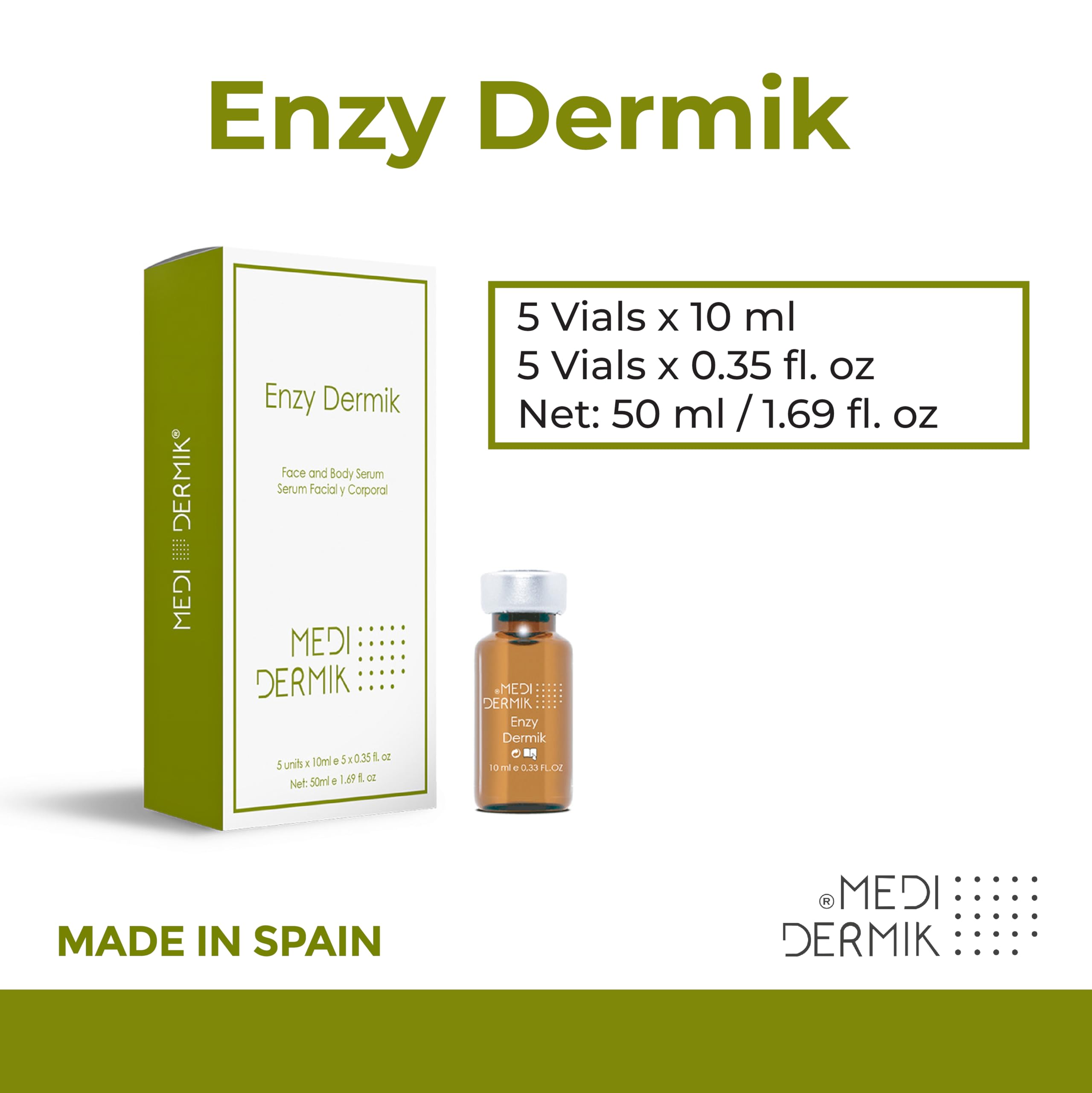 Amazon.com : Enzy Dermik – Enzymatic Body Contouring Solution – 5