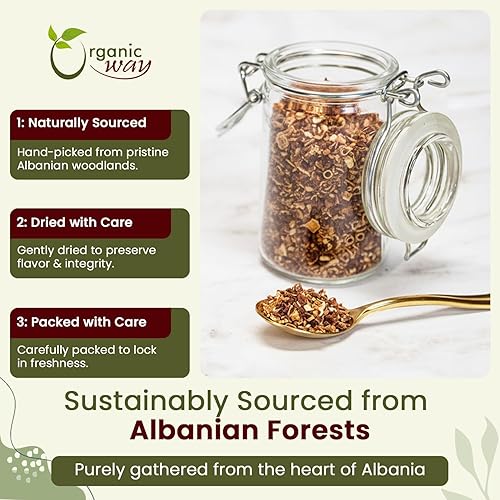 Miniatura 5 de Organic Way Hawthorn Berries cortadas y tamizadas (Crataegus monogyna) - Cosecha silvestre europea  Certificado orgánico y Kosher  Vegano, sin OMG y