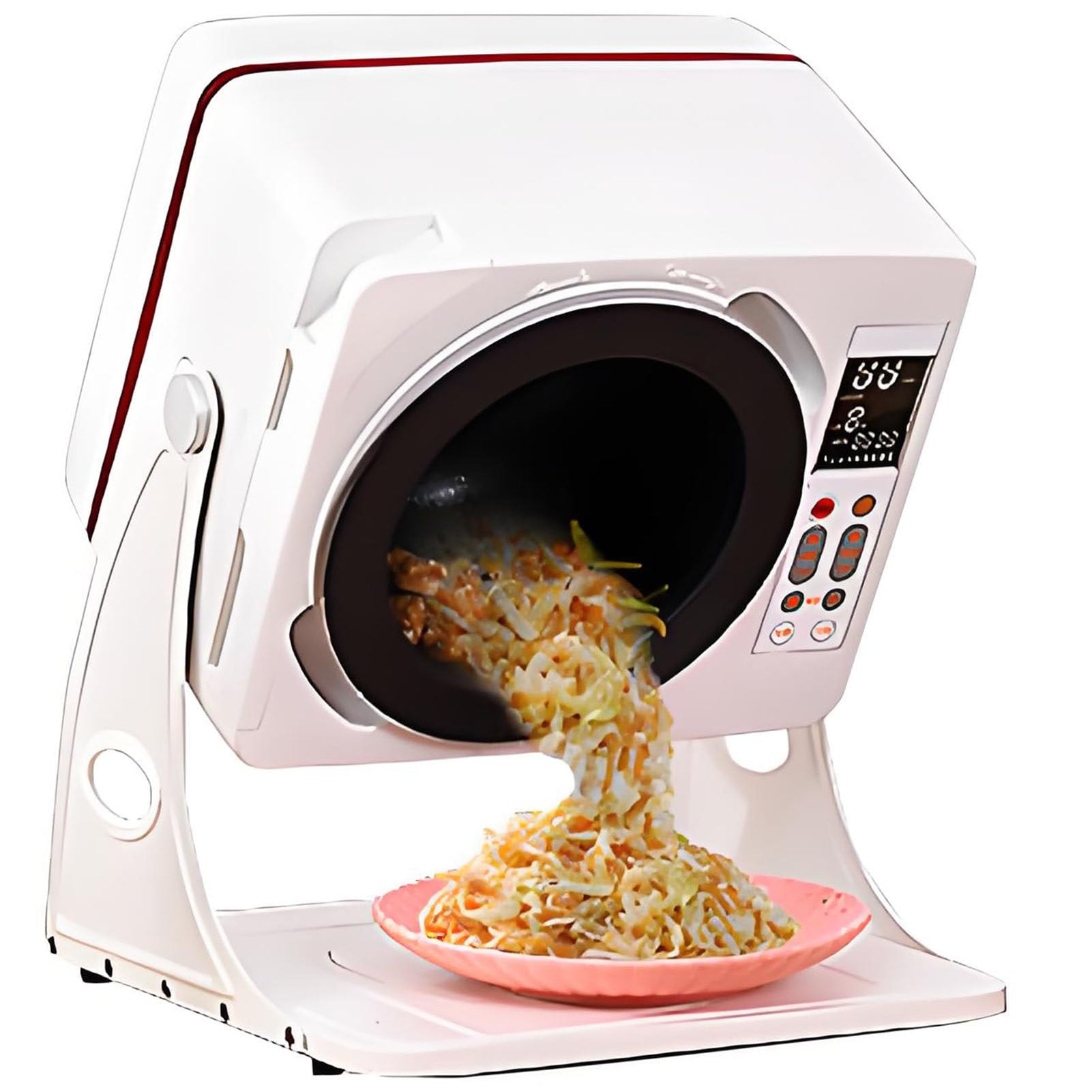 Robot Cocina Multifuncion,Capacidad 6L,Inclinación 0°-135°,Temperatura 50-240°C,15-30 RPM,Inducción Electromagnética,Olla Multifunción Profesional con Panel Táctil con Facilidad