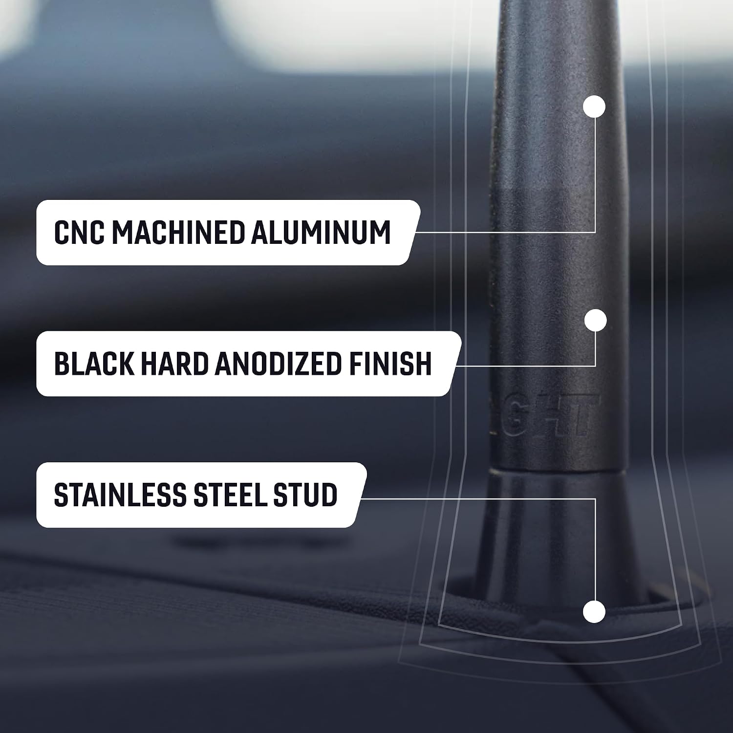 Stubby Antenna for Chevrolet Silverado HD (2020-2023) and GMC Sierra HD (2020-2023) – BuiltRight Industries​