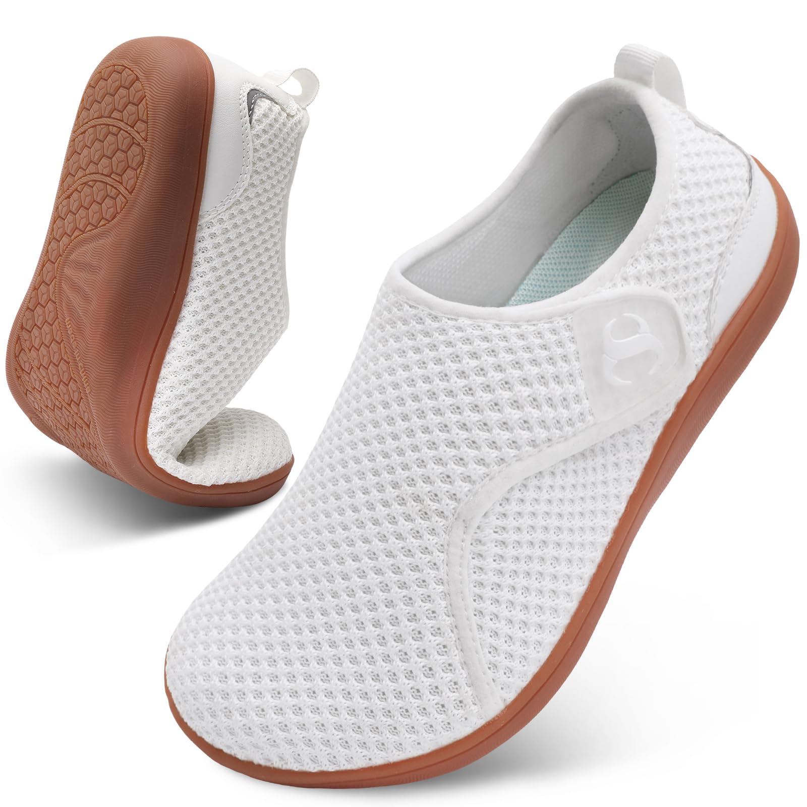 ScurtainWomens Walking Shoes Comfortable Wide Diabetic Shoes Adjustable  Zero Drop Edema Shoe Breathable Neuropathy Nursing Shoes Casual Wide Width