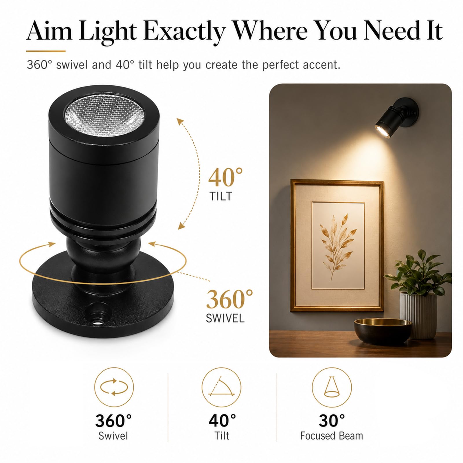 Amazon.co.jp: Taysing LEDスポットライト 屋内用 リトルミニスポット