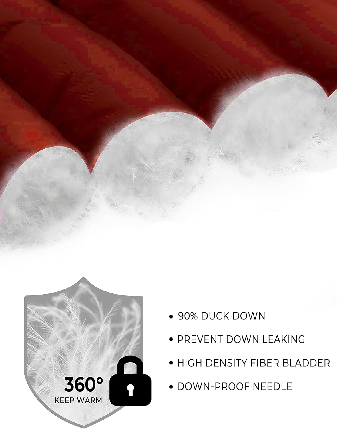 Soularge Women's Plus Size Winter Packable Lightweight Down Coat with Detachable Hood - Image 5