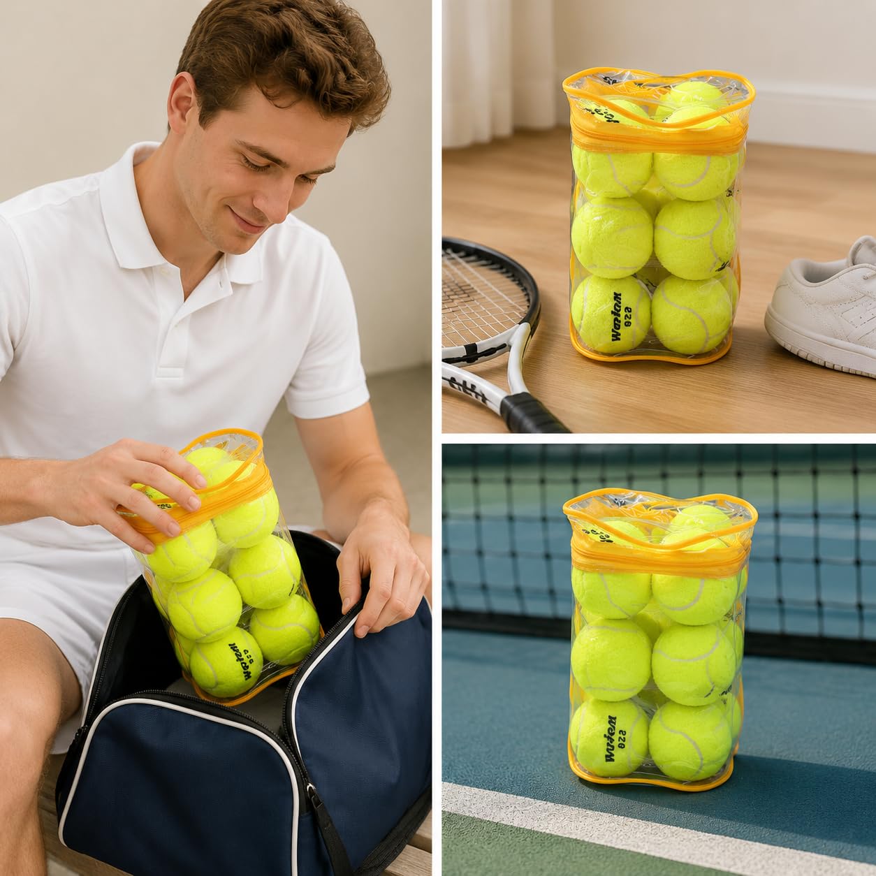 Palline da Tennis per Allenamento, Palline Tennis a Pressione per Migliorare