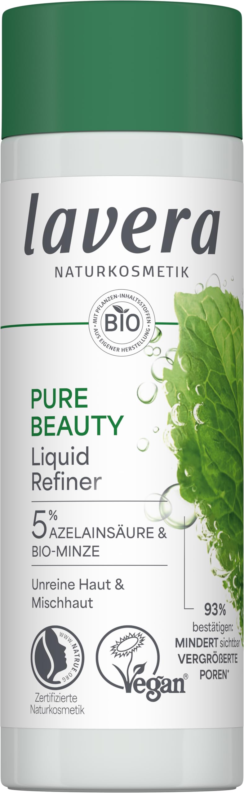Lavera Pure Beauty Liquid Refiner – mit Azelainsäure und Dicarbonsäure