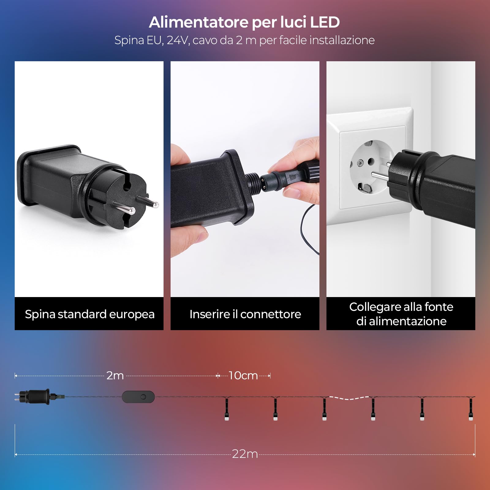 YAYZA! Luci Albero di Natale Smart 20m, 200 LED Luci Natalizie, 16M di Colori RGB, Controllo tramite App & Telecomando, per Interni ed Esterni IP44, Ideale per Albero di Natale, Feste e Decorazioni