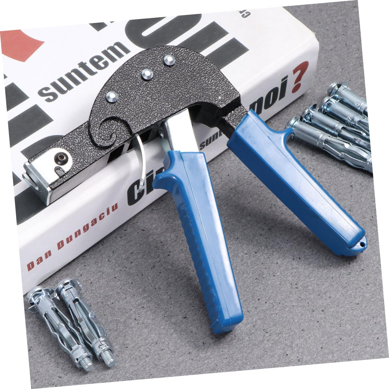 iplusmile 19piezas Kit de Tornillos de Anclaje de Pared Hueca de Herramienta de Fijación para Anclajes de Cavidades Metálicas Tapón para Placas de Yeso Herramienta de Instalación para Tacos