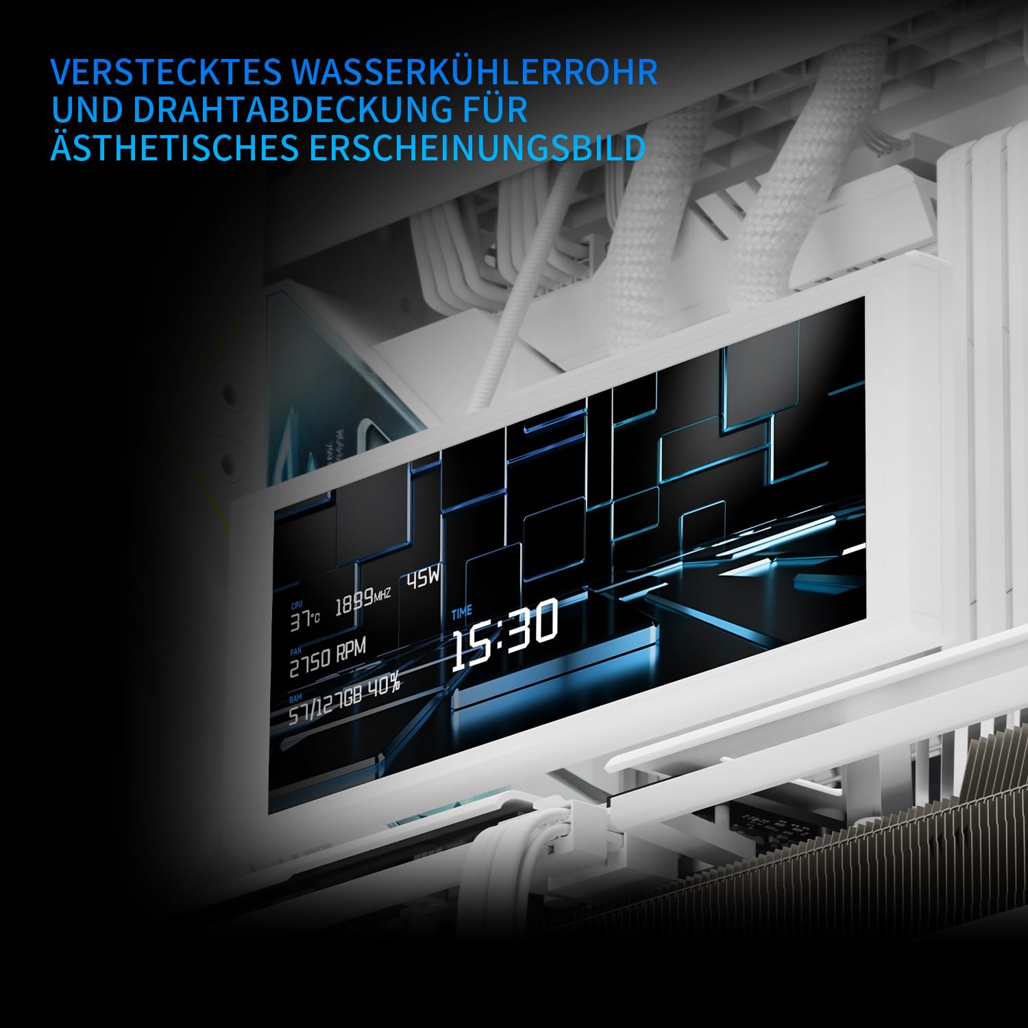 Thermalright TR A70 ARGB Bianco ATX Gaming Case Vetro senza colonne a tre lati 8 slot per ventola CPU + flusso d'aria a rilascio rapido montaggio della scheda grafica verticale anti-appannamento