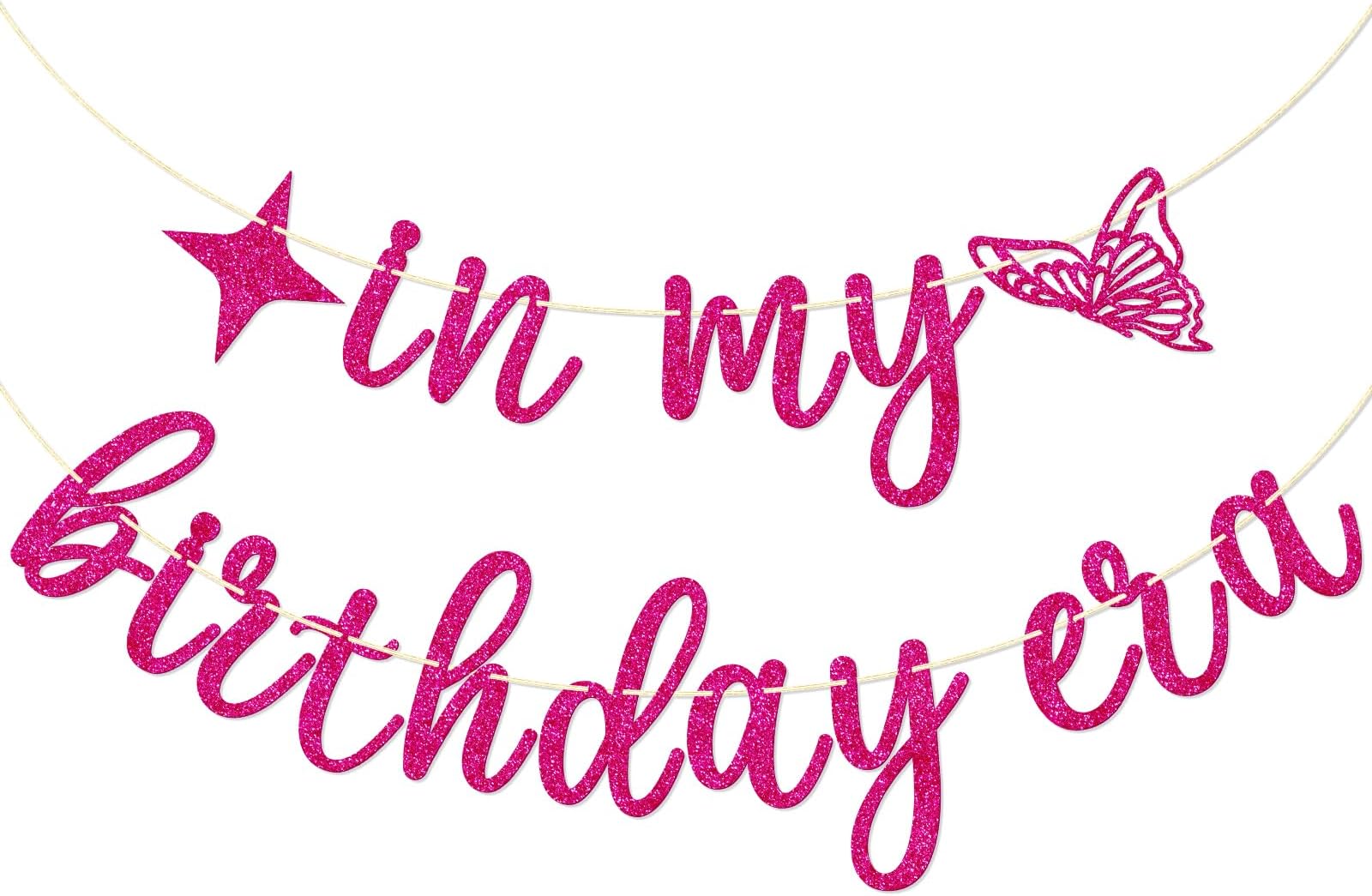 Amazon.com: GXSOVSO In My Birthday Banner, It's Me Hi I'm the Birthday ...