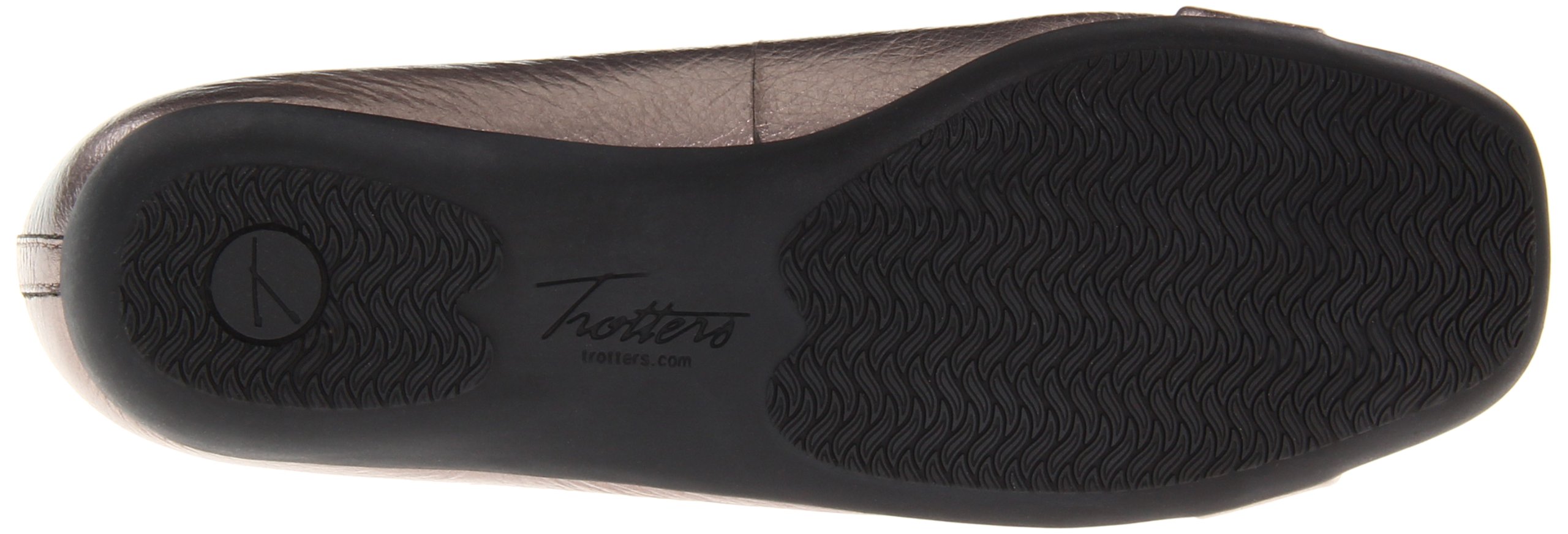 Trotters Mujer Sizzle Flat, Estaño metálico, 41 EU X-Ancho